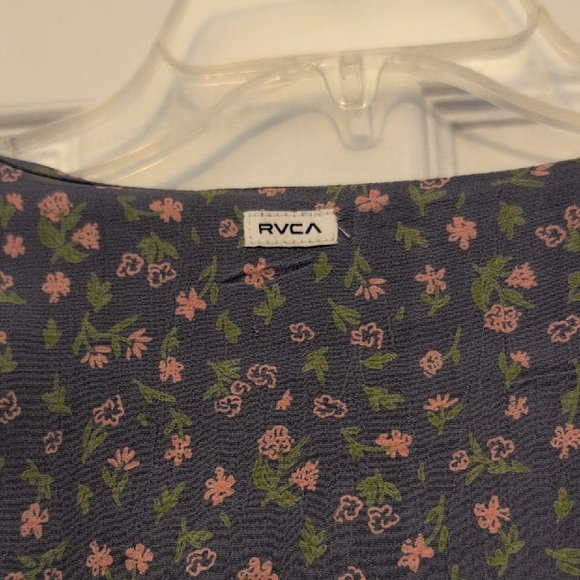 RVCA Women's Floral Dress - Blue and Pink - Picture 6 of 7